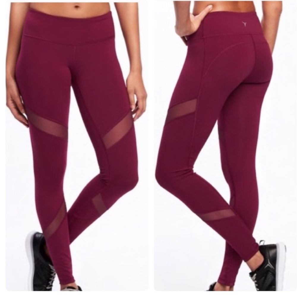 Old Navy Active Full Length Mesh Panel Leggings